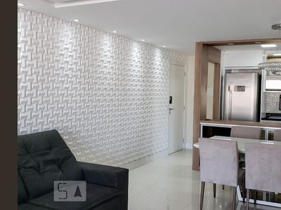 APARTAMENTO no 22º andar mobiliado com 2 dormitórios e 2 garagens