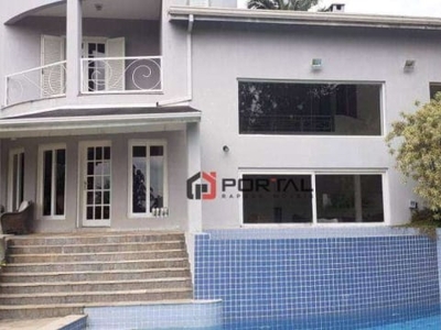 Casa com 4 dormitórios, 980 m² - venda por r$ 6.850.000,00 ou aluguel por r$ 26.130,00/mês - granja viana - cotia/sp