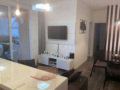 Apartamento com 2 dormitórios para alugar, 74 m² por r$ 4.586,25/mês - jardim - santo andré/sp