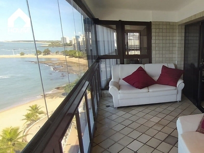 Apartamento de 4 quartos com 2 vagas de garagem de frente para o mar na Praia dos Namorados - Guarapari ES
