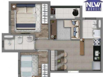 Apartamento com 2 dormitórios à venda, 40 m² por R$ 318.580,00 - Loteamento City Jaragua - São Paulo/SP