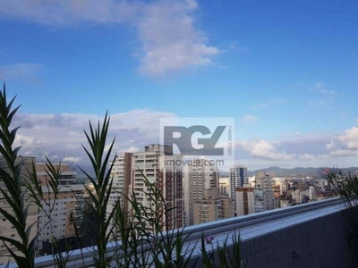 Apartamento com 3 dormitórios para alugar, 143 m² por R$ 8.500,00/mês - Vila Rica - Santos/SP