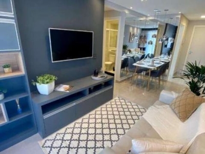 Apartamento NOVO com 2 dormitórios e lazer completo à venda, 56 m² por R$ 273.360 - Parque Continent