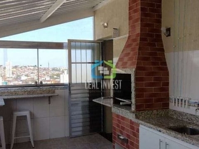 Cobertura com 3 dormitórios para alugar, 94 m² por R$ 1.700,00/mês - Parque Munhoz - São Paulo/SP -