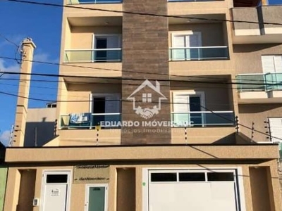 Ref 3230. cobertura. 2 dormitórios. 1 vaga na garagem. varanda. vila tibiriçá - santo andré