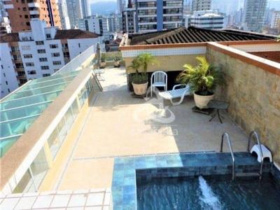 Cobertura com 3 dormitórios à venda, 258 m² por R$ 1.715.000,00 - Gonzaga - Santos/SP