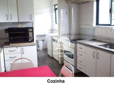 Cobertura com 3 dormitórios à venda, 300 m² - pitangueiras - guarujá/sp