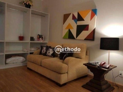 Flat com 1 dormitório à venda, 46 m² por R$ 190.000,00 - Centro - Campinas/SP