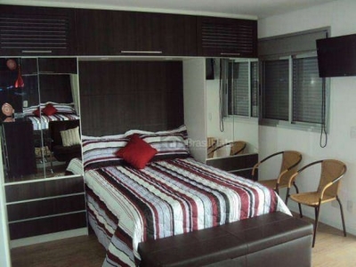 Flat com 1 dormitório para alugar, 35 m² por R$ 2.400/mês - Chácara Santo Antônio (Zona Sul) - São Paulo/SP