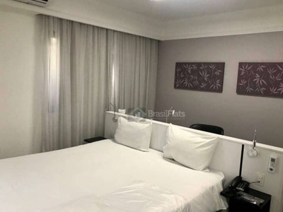 Flat com 1 dormitório para alugar, 36 m² por R$ 1.300/mês - Indianópolis - São Paulo/SP