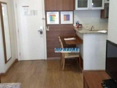 Flat com 1 dormitório para alugar, 38 m² por R$ 3.200/mês - Barcelona - São Caetano do Sul/SP