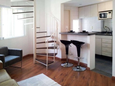 Flat com 1 dormitório para alugar, 45 m² por R$ 2.700/mês - Vila Nova Conceição - São Paulo/SP