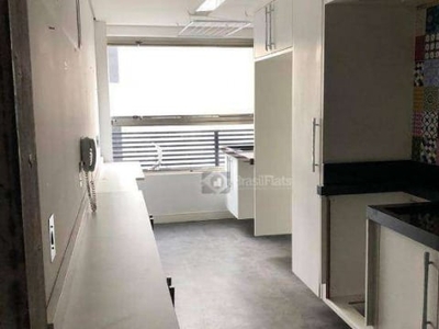 Flat com 2 dormitórios para alugar, 75 m² por R$ 4.400,00/mês - Campo Belo - São Paulo/SP