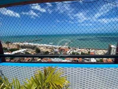 Flat com vista mar, 1 dormitório à venda, 35 m² por R$ 215.000 - Praia de Iracema - Fortaleza/CE