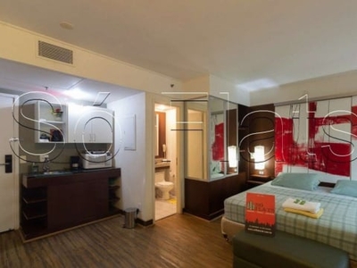 Flat Melia Ibirapuera com 33m² e 1 dormitório para locação na Avenida Ibirapuera