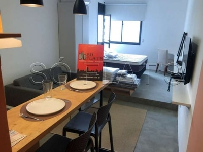 Flat para locação no poeta drummond, contendo 26m², 1 dormitório e 1 vaga.