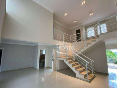 Linda casa com 4 suítes, 333 m² - venda ou aluguel - Terras de Piracicaba - Piracicaba/SP