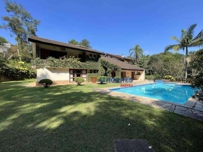 Casa com 5 dormitórios, 981 m² - venda por r$ 4.400.000,00 ou aluguel por r$ 26.740,00/mês - parque silvino pereira - cotia/sp