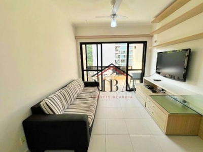 Locação anual - apartamento com 2 dormitórios para alugar, 85 m² por r$ 4.000/mês - praia das pitangueiras - guarujá/sp