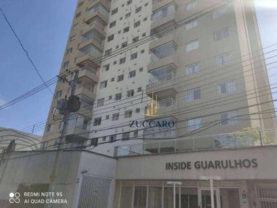 Studio com 1 dormitório para alugar, 38 m² por r$ 2.343,00/mês - gopoúva - guarulhos/sp