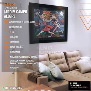 AD Apartamento - Campo Alegre - 2 Dormitórios - 1 Vaga - Sertãozinho/SP