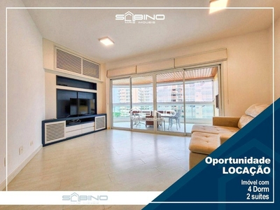 Apartamento Pé na Areia para Locação Anual / com 4 Dormitórios 162 m² em Riviera de São Lo