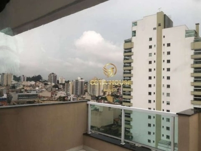 Cobertura com 1 dormitório para alugar, 40 m² por r$ 3.350,00/mês - jardim do mar - são bernardo do campo/sp