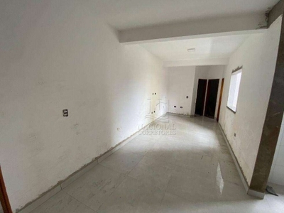 Cobertura com 2 dormitórios à venda, 96 m² por r$ 415.000,00 - vila valparaíso - santo andré/sp