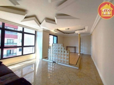 Apartamento com 3 dormitórios, 120 m² - venda por r$ 550.000,00 ou aluguel por r$ 4.616,00/mês - vila guilhermina - praia grande/sp