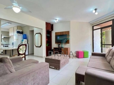Apartamento com 3 dormitórios para alugar, 120 m² por r$ 4.500,00/mês - praia das astúrias - guarujá/sp