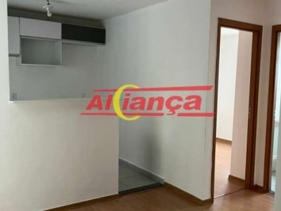 Apartamento para alugar com 2 quartos, 1 vaga, fogão, armários cozinha, lavras, guarulhos