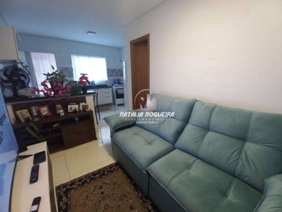 Casa em condomínio fechado com 2 quartos à venda na rua catarina bandieira, vila caiçara, praia grande, 57 m2 por r$ 280.000