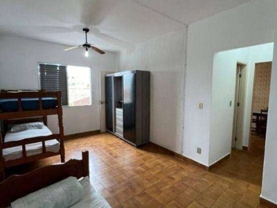 Kitnet com 1 dormitório à venda, 40 m² por r$ 160.000,00 - caiçara - praia grande/sp
