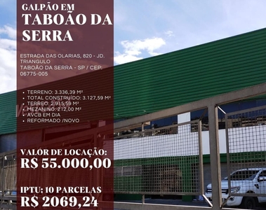 Apartamento em Jardim Triângulo, Taboão da Serra/SP de 3127m² para locação R$ 55.000,00/mes