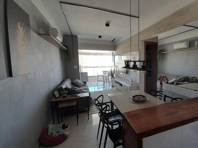 Apartamento em Vila Caiçara, Praia Grande/SP de 58m² 1 quartos à venda por R$ 370.000,00