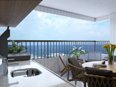 Apartamento em Vila Guilhermina, Praia Grande/SP de 70m² 2 quartos à venda por R$ 308.000,00