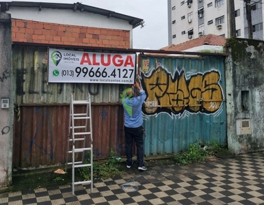 Terreno em Macuco, Santos/SP de 440m² para locação R$ 8.000,00/mes