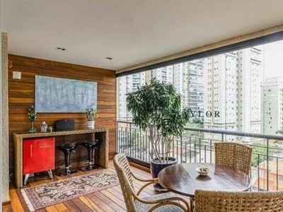 Apartamento com 3 suítes para alugar, 218 m² por R$ 17.000/mês - Brooklin Paulista - São P